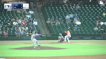 Trevor Austin homers (12) on a fly ball to right center field.
