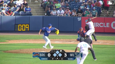 Kevin Bazzell grounds into a double play, second baseman Yonatan Henriquez to shortstop Colin Houck to first baseman Corey Collins. Ronny Cruz out at 2nd. Kevin Bazzell out at 1st.