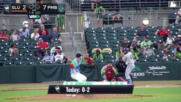 Antonio Jimenez homers (6) on a line drive to left field.