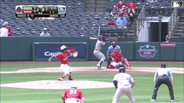 Tink Hence In play, run(s) to Jim Jarvis