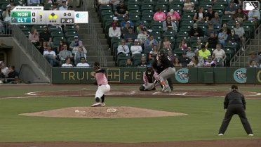 Johnathan Rodríguez out on a sacrifice fly to center fielder Braden Montgomery. Jackson Holliday scores.