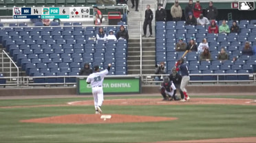 Nick Goodwin triples (1) on a fly ball to left fielder Caden Rose. Sean Keys scores.