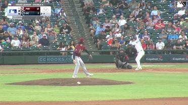 Tyler Whitaker homers (5) on a line drive to left field.