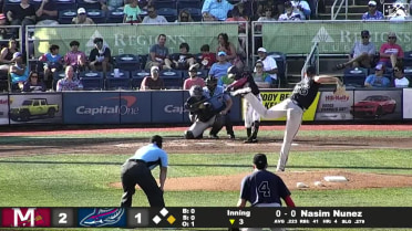 Nasim Nuñez clubs a two-run homer