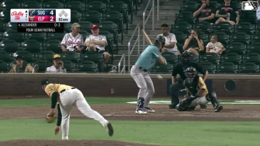 CJ Alexander homers (12) on a line drive to left center field.