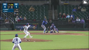 John Rave out on a sacrifice fly to right fielder Justin Dean. Abraham Toro scores. Connor Kaiser to 2nd.