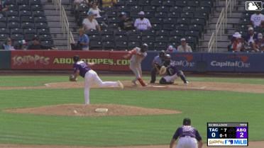 Victor Labrada homers (10) on a fly ball to right field.