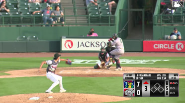 Danny De Andrade homers (5) on a fly ball to left field.