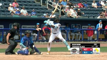 Dasan Brown hits a ground-rule double (2) on a fly ball to right-center field. Mike Boeve scores. Mark Coley II to 3rd.