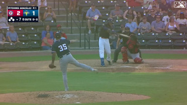 Lizandro Rodriguez rockets a home run to left field