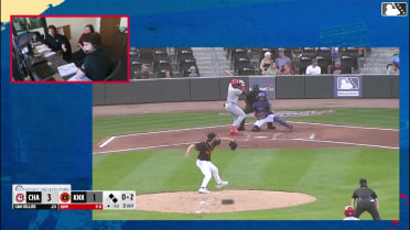 Cam Collier triples (1) on a fly ball to center fielder Carter Trice. Carlos Jorge scores. Zavier Warren scores.