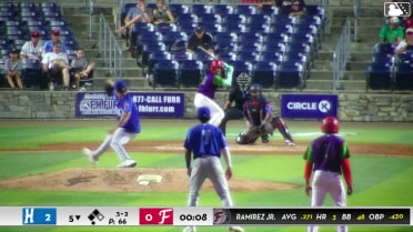 Rafael Ramirez Jr. singles on a fly ball to left fielder Yerlin Luis. Dashyll Tejeda scores. Jordan Williams to 3rd.