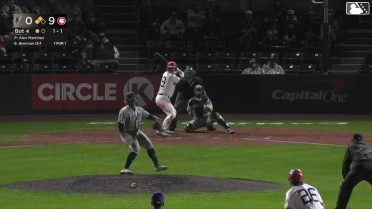 Brennan Orf doubles (1) on a fly ball to center fielder Anthony Scull. Jacob Sharp scores. Matt Scannell scores.