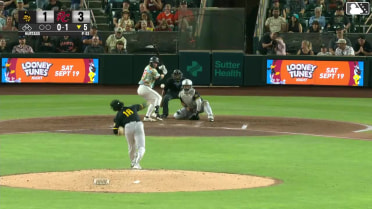 Thomas Gavello homers (8) on a fly ball to right field.