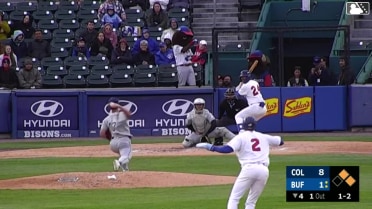 Josh Rivera doubles (3) on a line drive to left fielder CJ Kayfus. Riley Tirotta scores. Rafael Lantigua to 3rd.