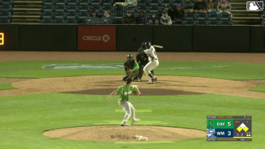 Cristian Santana out on a sacrifice fly to left fielder Yerlin Confidan. Jackson Strong scores.