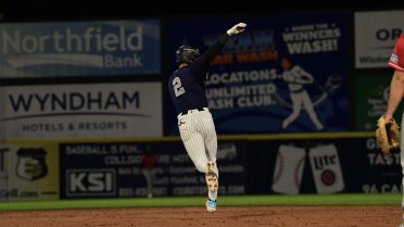 Lombard Jr. Homers in Rain-Shortened Win over New Hampshire Thursday