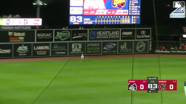 Hedbert Perez's leaping catch