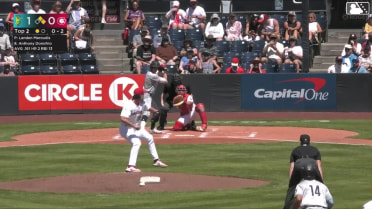 Anthony Donofrio grounds into a double play, second baseman Manuel Beltre to shortstop Eric Snow to first baseman Kendry Chirinos. Luis Suisbel out at 2nd. Anthony Donofrio out at 1st.