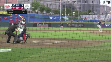 Samad Taylor triples (1) on a fly ball to center fielder Ryan Waldschmidt.