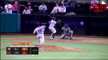 Ivan Luciano out on a sacrifice fly to center fielder Andy Polanco. Pedro Catuy scores.