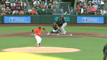 Michael Stefanic hit by pitch. Brett Harris scores. Cade Marlowe to 3rd. Brian Serven to 2nd.