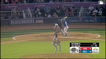 Eric Brown Jr. homers (5) on a line drive to left field. Matthew Wood scores.