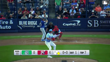 Conner Capel homers (12) on a fly ball to right field. Braylen Wimmer scores.