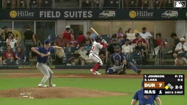 Luis Lara singles on a line drive to center fielder Brock Jones. Ramón Rodríguez scores.