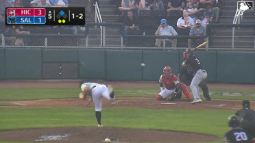 Yolfran Castillo singles on a line drive to center fielder Starlyn Nunez. Paulino Santana scores. Yolfran Castillo out at 2nd on the throw, center fielder Starlyn Nunez to pitcher Adam Bates to shortstop Avinson Pinto.