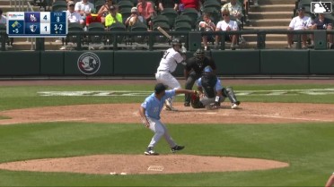 Core Jackson out on a sacrifice fly to right fielder Alexis Hernandez. Luis Durango scores.
