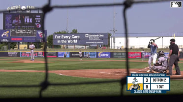 Jake Fox's sixth homer of the season 