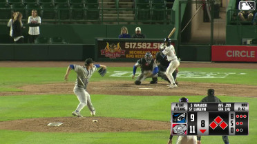 Casey Yamauchi out on a sacrifice fly to left fielder Luke Pelzer. Myles Naylor scores.