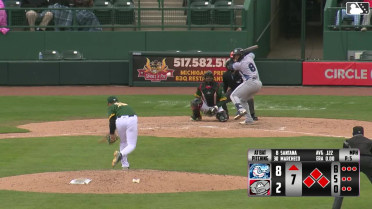 Cristian Santana walks. Samuel Gil scores. Andrew Sojka to 3rd. Nolan McCarthy to 2nd.