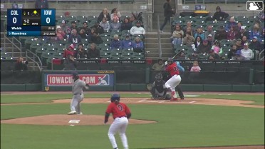Pedro Ramírez singles on a ground ball to right fielder Stuart Fairchild, deflected by first baseman Kody Huff. Justin Dean scores.