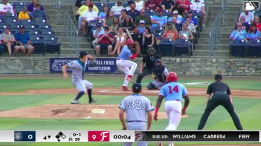 Jordan Williams singles on a ground ball to second baseman Filippo Di Turi. Dashyll Tejeda scores. Sir Jamison Jones to 3rd.