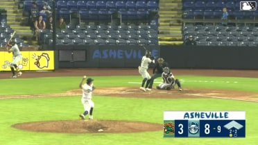Shalin Polanco homers (6) on a fly ball to right field.