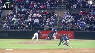 Yassel Soler doubles (3) on a line drive to left fielder Gage Harrelson. Slade Caldwell scores. Trent Youngblood scores.