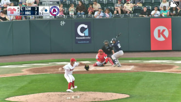 Miguel Palma singles on a ground ball to left fielder Johnathon Thomas. Owen Cobb scores.