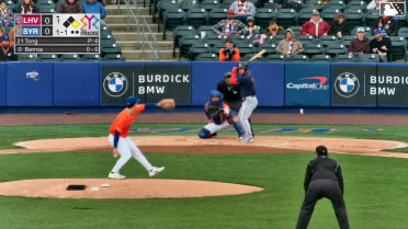 Otto Kemp out on a sacrifice fly to center fielder Nick Morabito. Christian Cairo scores.