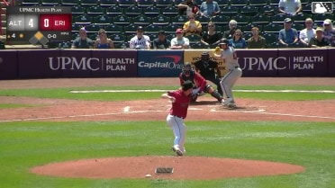 Ryan McCarty doubles (2) on a line drive to left fielder Stephen Hrustich. Javier Rivas scores.