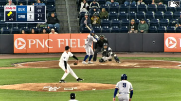 Victor Mesa Jr. doubles (5) on a line drive to left fielder Jasson Domínguez. Blake Sabol scores. Cooper Bowman scores.
