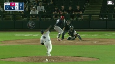 Alex Binelas homers (5) on a fly ball to center field.