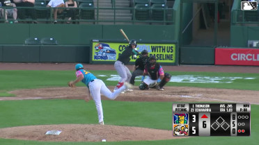 Jay Thomason homers (7) on a fly ball to right field.