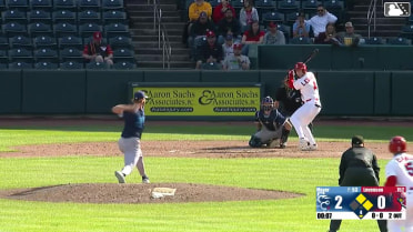 Zach Levenson homers (1) on a fly ball to right field. Chase Davis scores. Ryan Campos scores.