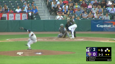 Dub Gleed homers (3) on a fly ball to left field. Jorge Burgos scores.