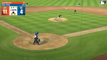 Erick Torres singles on a fly ball to right fielder Esmil Valencia. Ramon Ramirez scores. Austin Charles to 3rd.