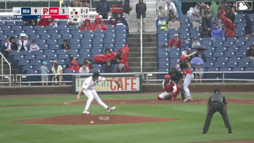 Bryson Ware out on a sacrifice fly to center fielder Nelly Taylor. Carson DeMartini scores.