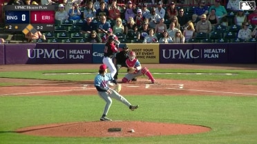 Aaron Antonini out on a sacrifice fly to left fielder Nick Lucky. Andrew Jenkins scores.