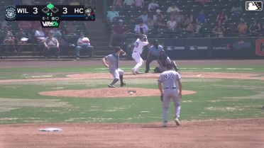 Riley Nelson singles on a line drive to right fielder José Anderson. Alejandro Blasco scores.